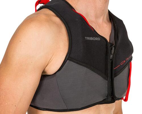 AUFTRIEBSWESTE-WAIRGO-50N-SCHWARZ-TRIBORD