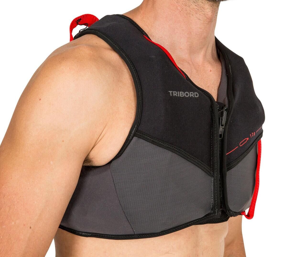 AUFTRIEBSWESTE-WAIRGO-50N-SCHWARZ-TRIBORD