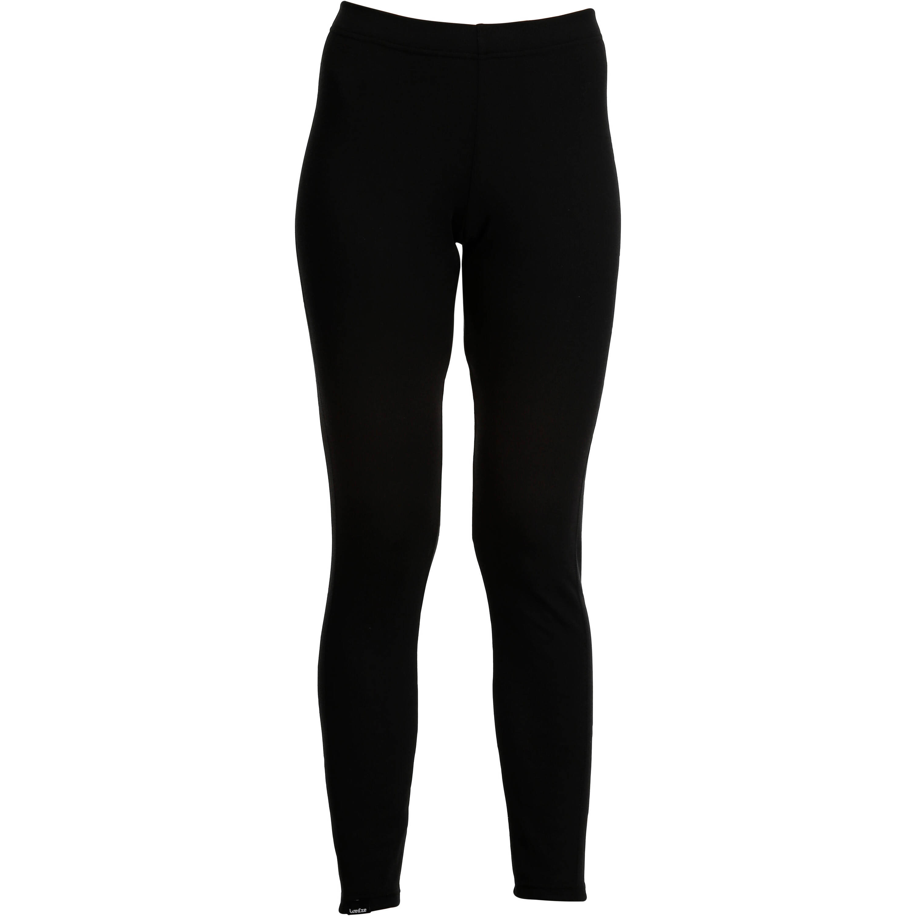Women's Ski Base Layer Bottoms 100 - Black -  2