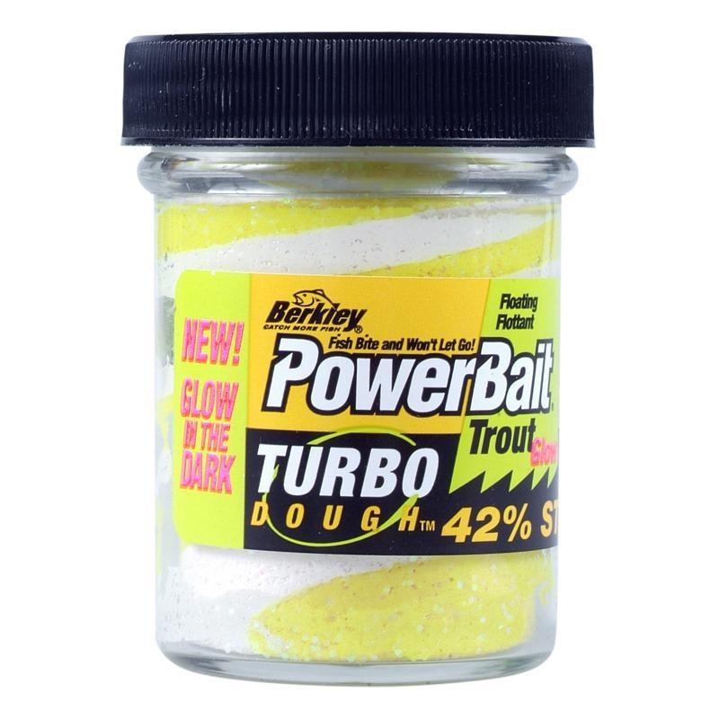 8C-PLUS TROUT FISHING PASTE IN PONDS WITH WHITE/YELLOW GLITTERY BAIT 50G