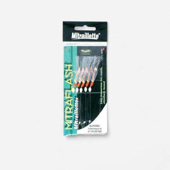 Kit pesca in mare 3 MITRAFLASH 5 ami