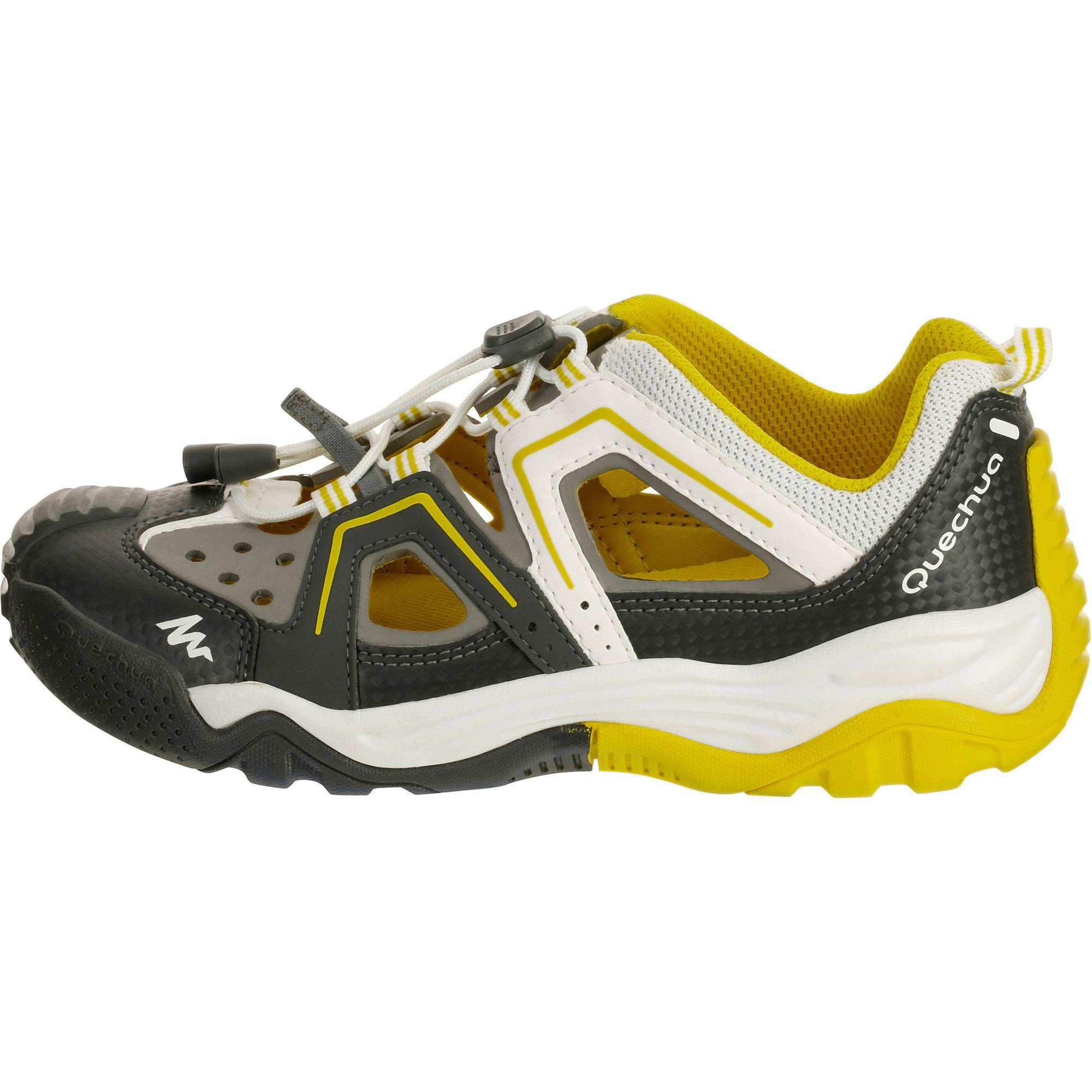 Crossrock Children's Hiking Shoes Black/Yellow 7/11