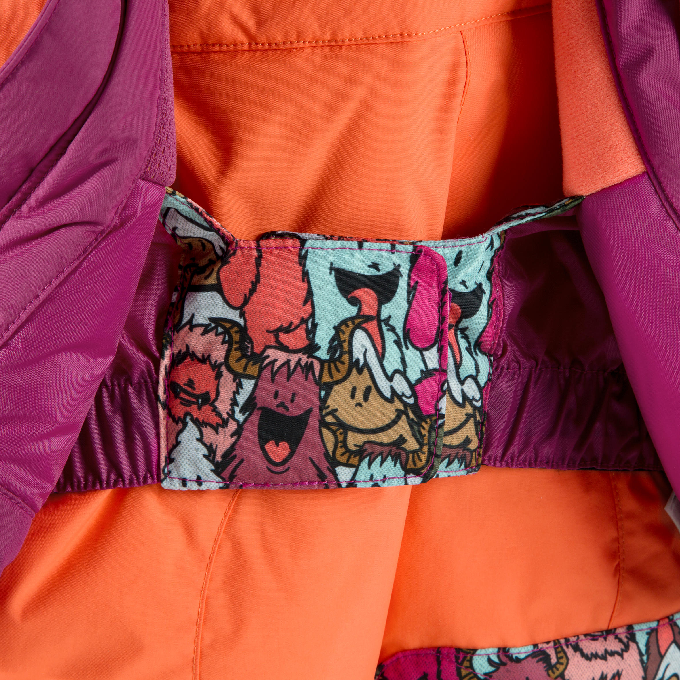 SKIPAK BABY 2-in-1 MIDSTYLE Oranje/ Bordeaux en print 7/15