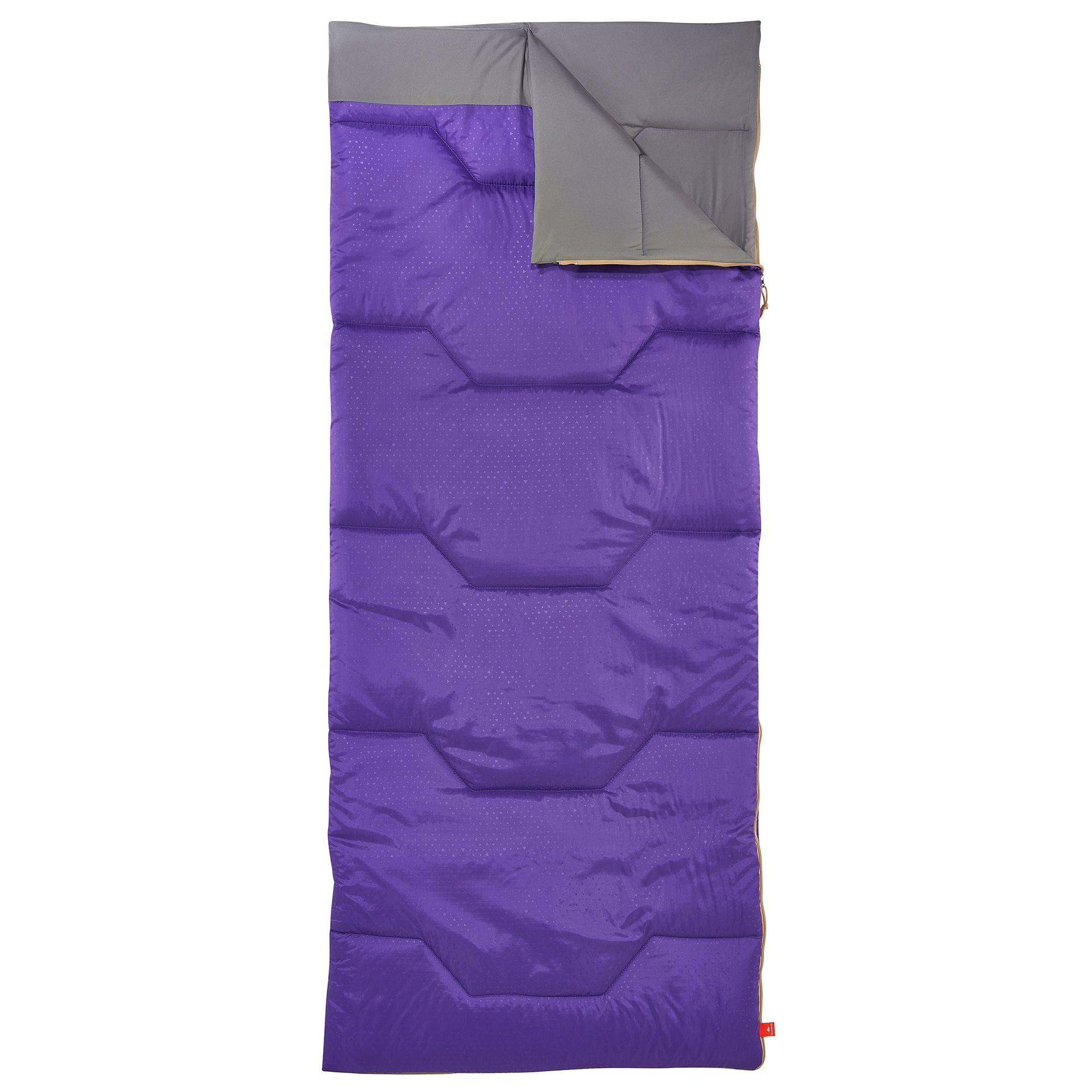 Arpenaz 15° Camping Sleeping Bag - Purple 4/9