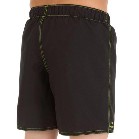 Boardshort court garçon Hendaia Txiki noir