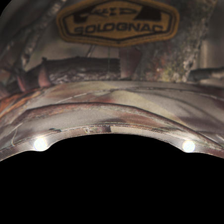 Кепка Actikam 500 для полювання, зі світлодіодним ліхтарем - Камуфляж коричневий