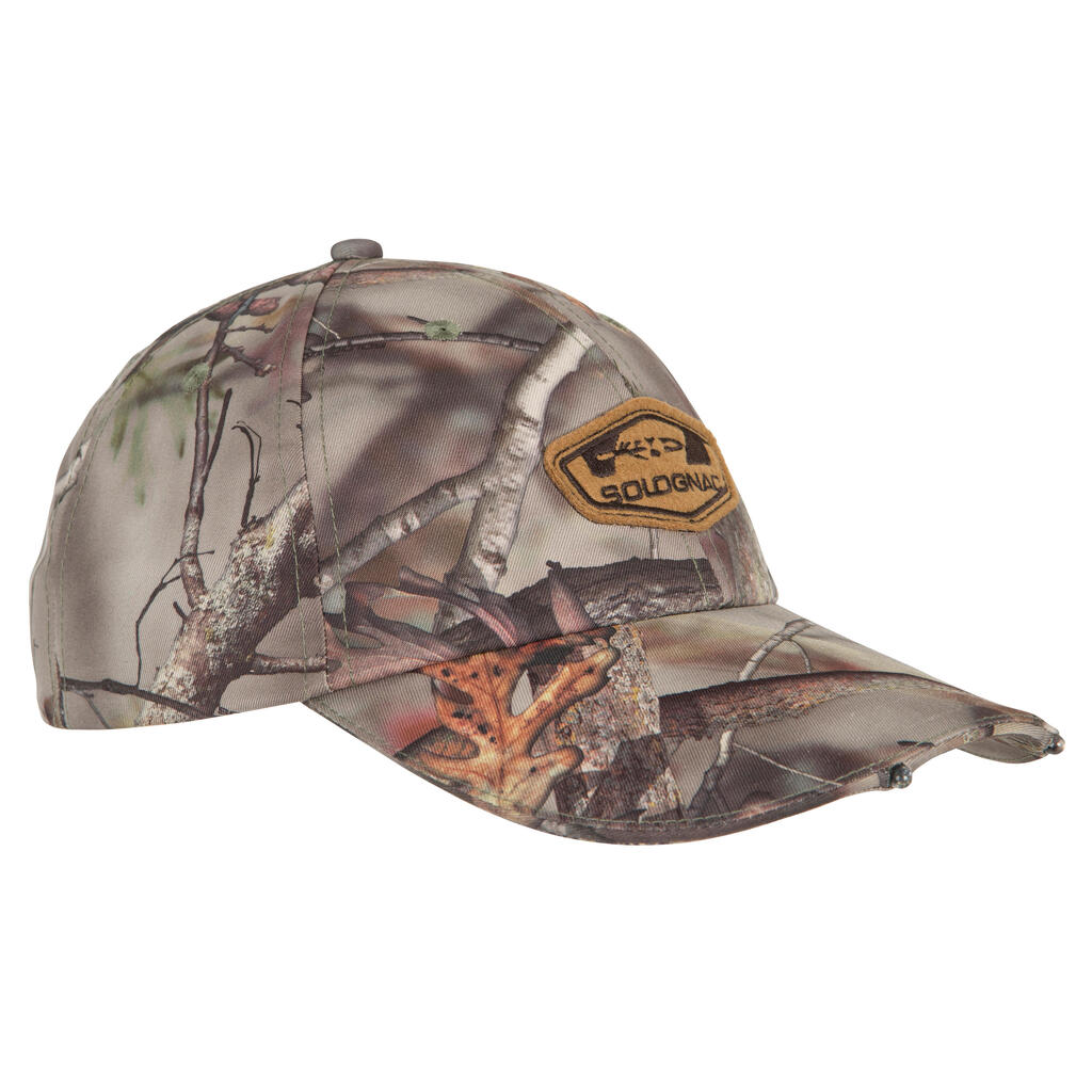 Actikam 500 Led illuminating hunting cap - camouflage brown