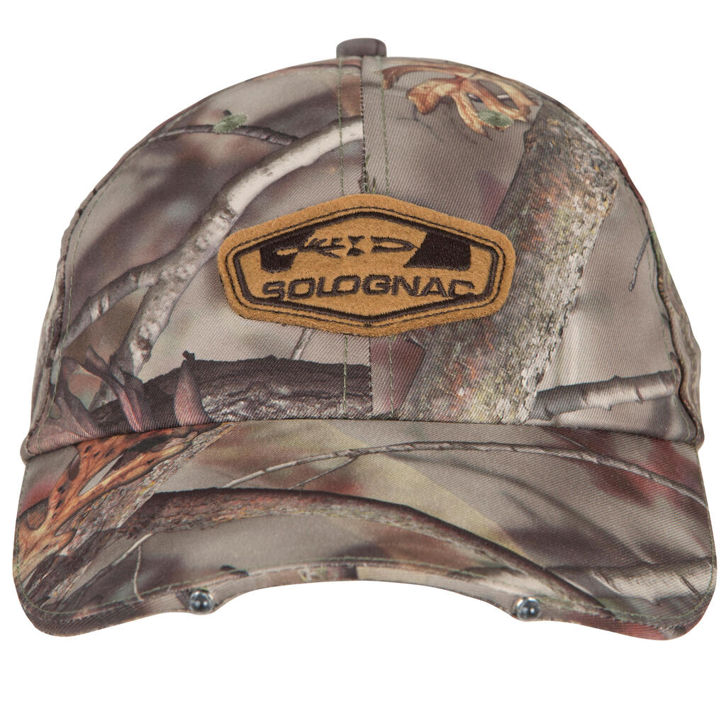 Actikam 500 Led illuminating hunting cap - camouflage brown