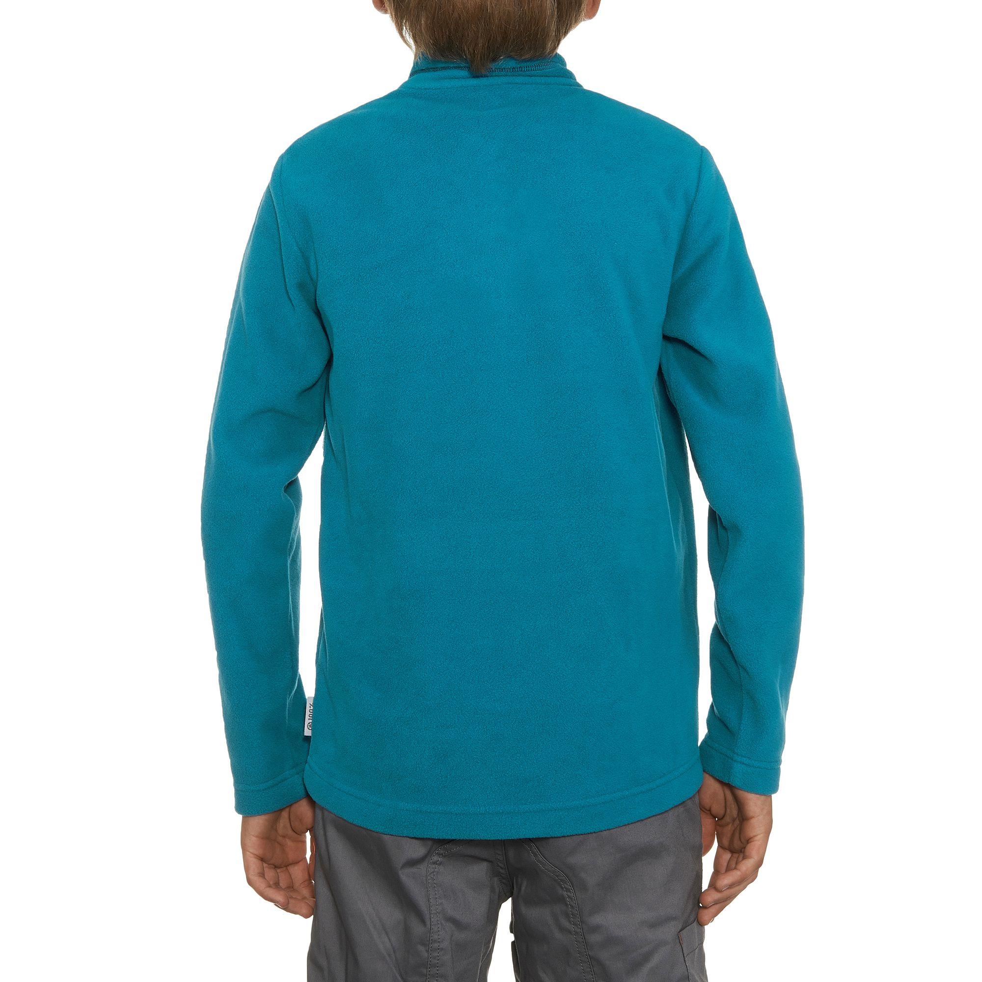 HIKE 100 Boys' Hiking Fleece - Blue 3/12