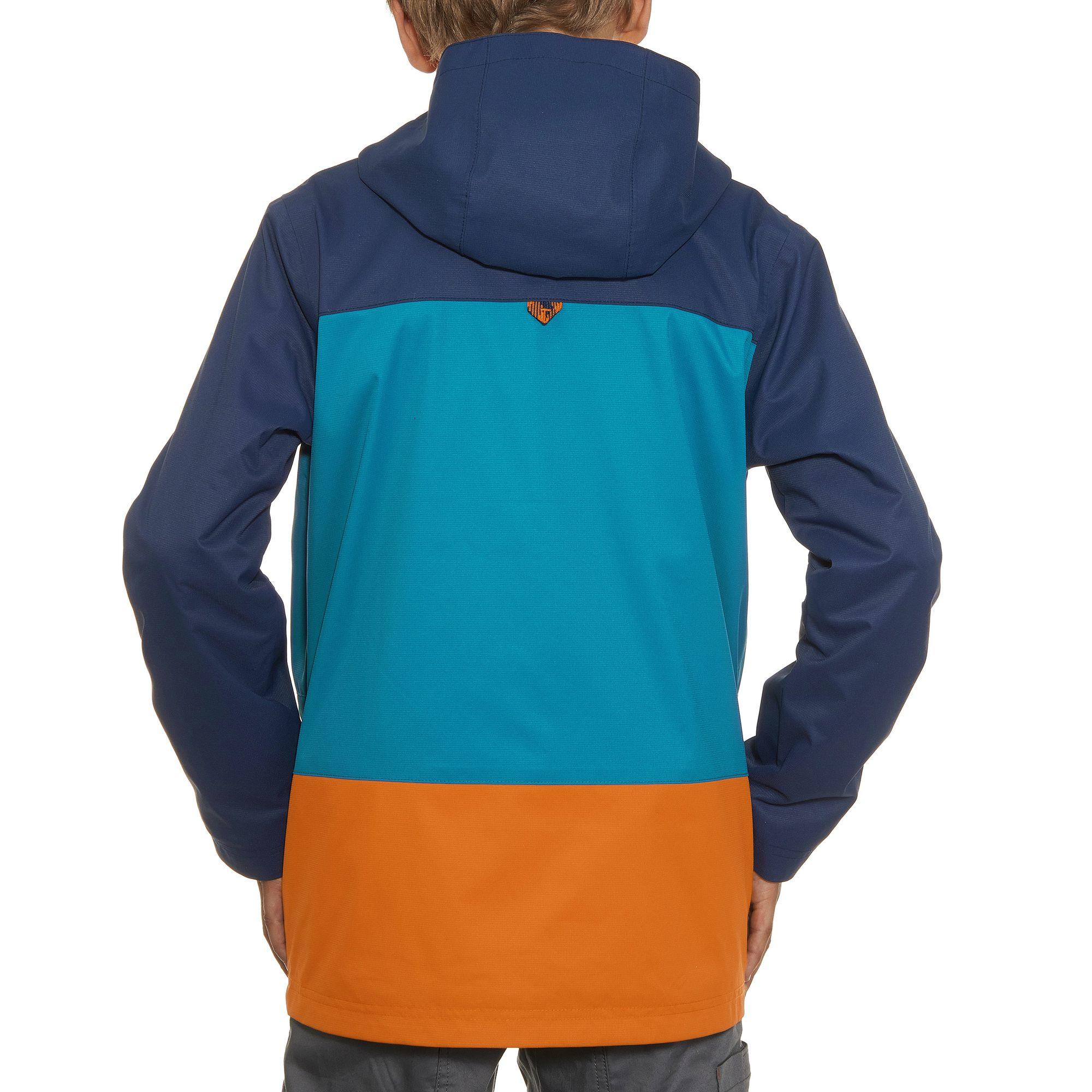 Hike 500 3-in-1 Boys' Warm Waterproof Hiking Jacket - Blue 5/19