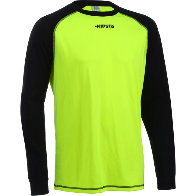 Kids' Football Goalkeeper Jersey F300 Yellow/Black