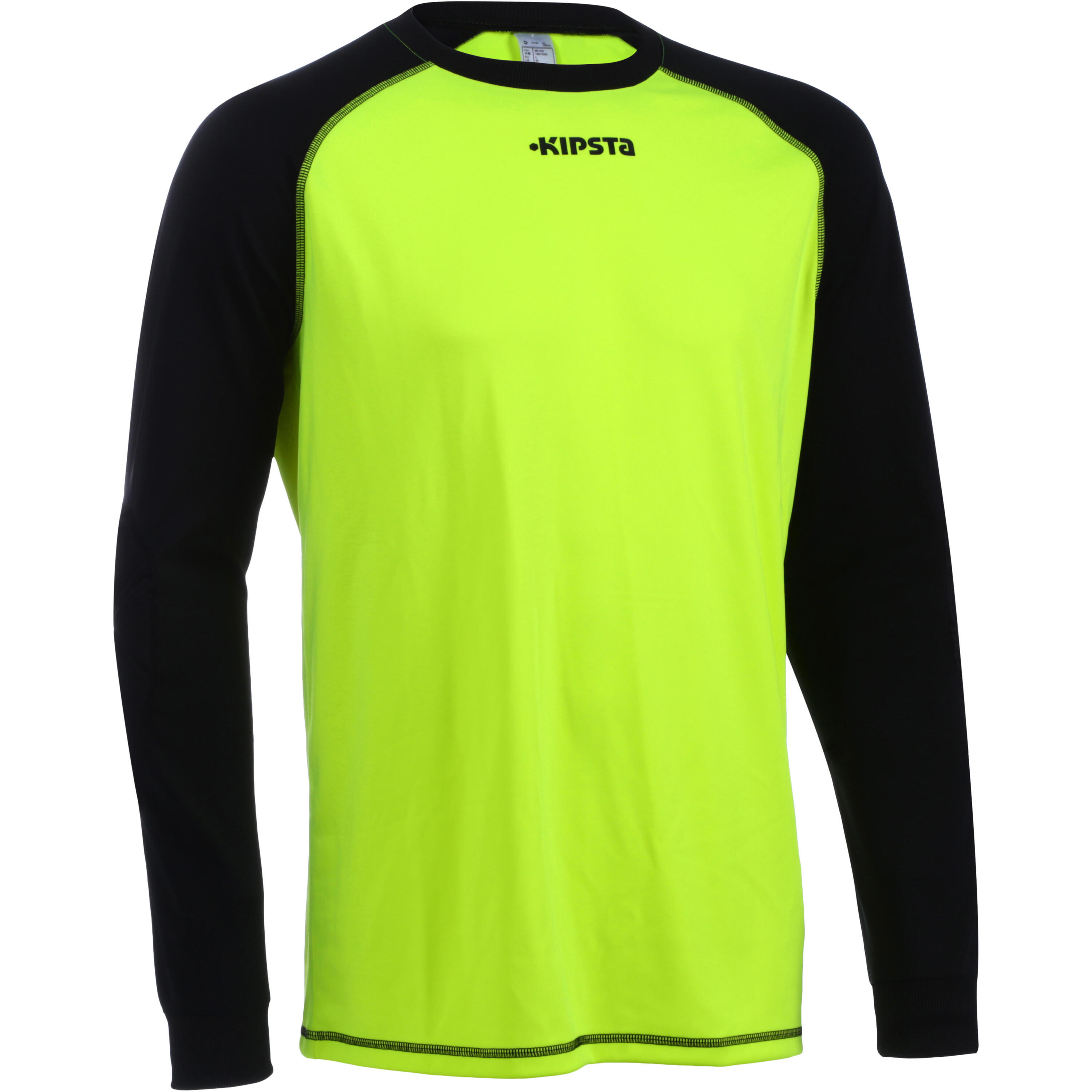 F300 Kids' Football Goalkeeper Shirt - Yellow/Black 1/3