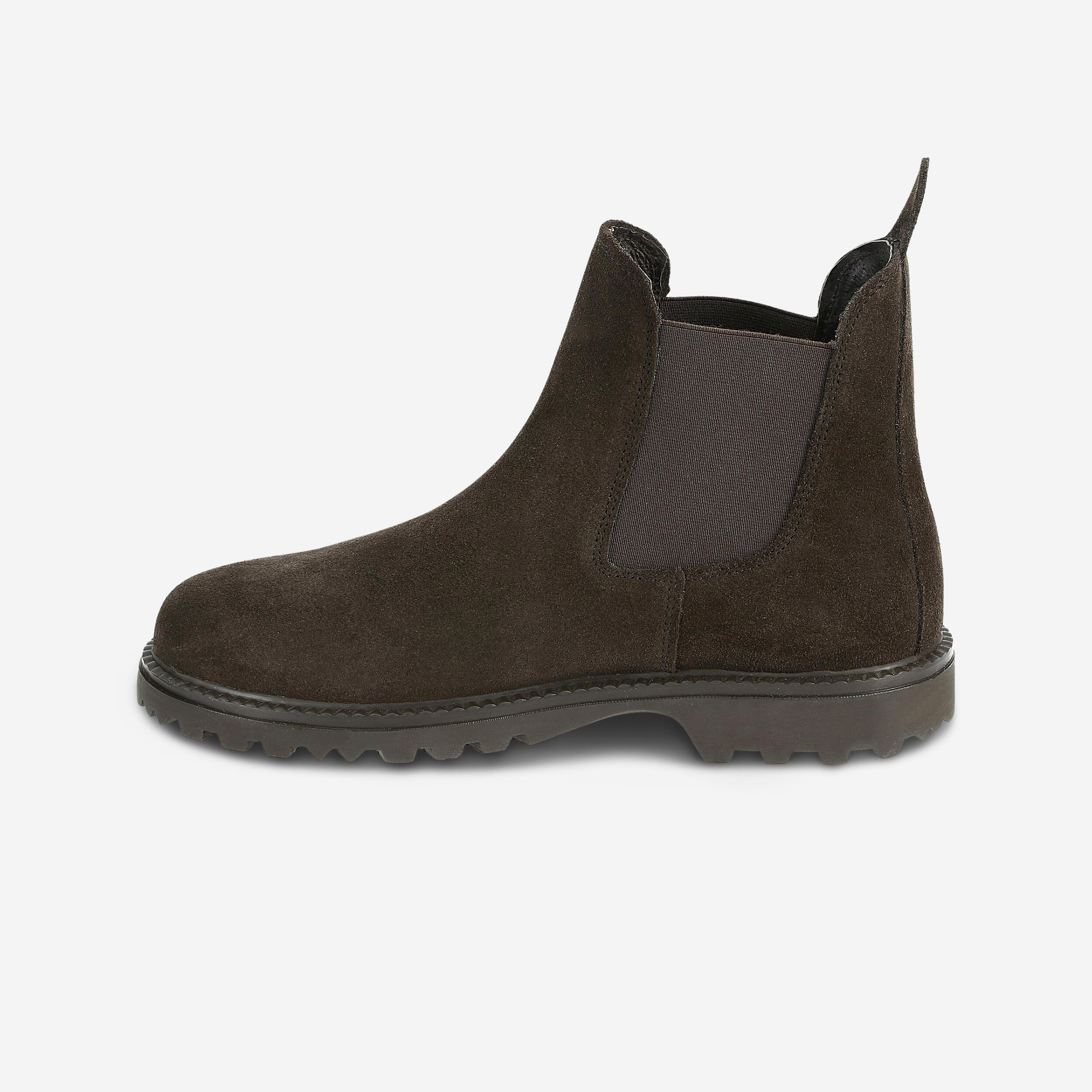 FOUGANZA Reitstiefeletten Sentier leder Erwachsene braun