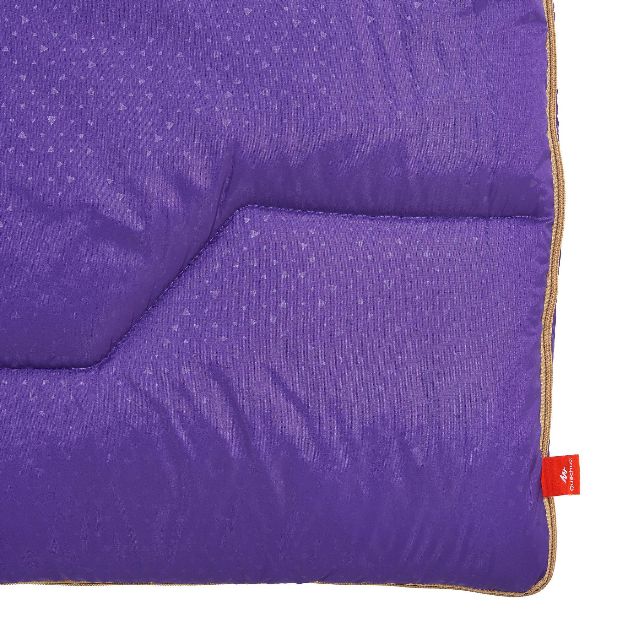 Arpenaz 15° Camping Sleeping Bag - Purple 8/9