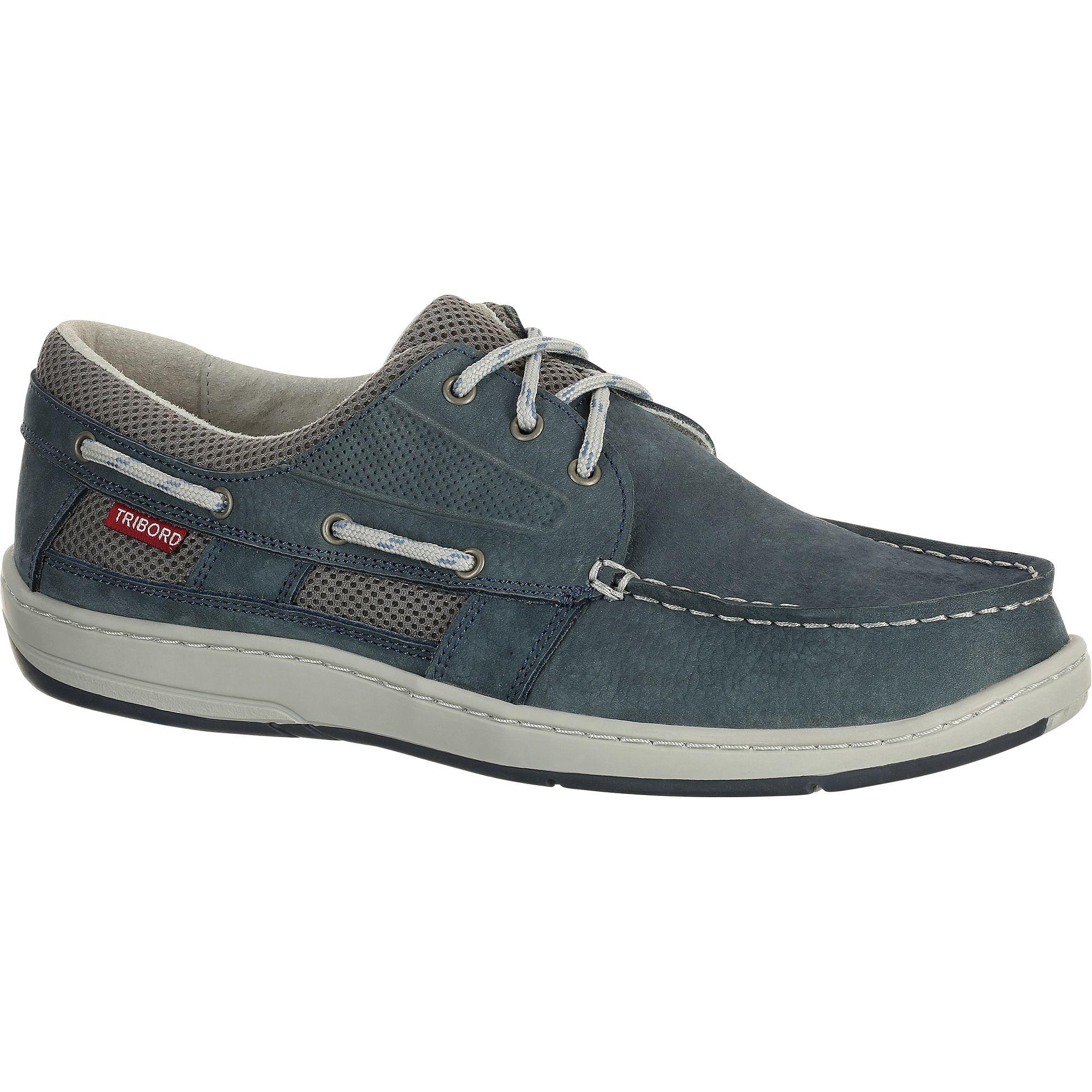 TRIBORD CLIPPER men's boat shoes - denim blue