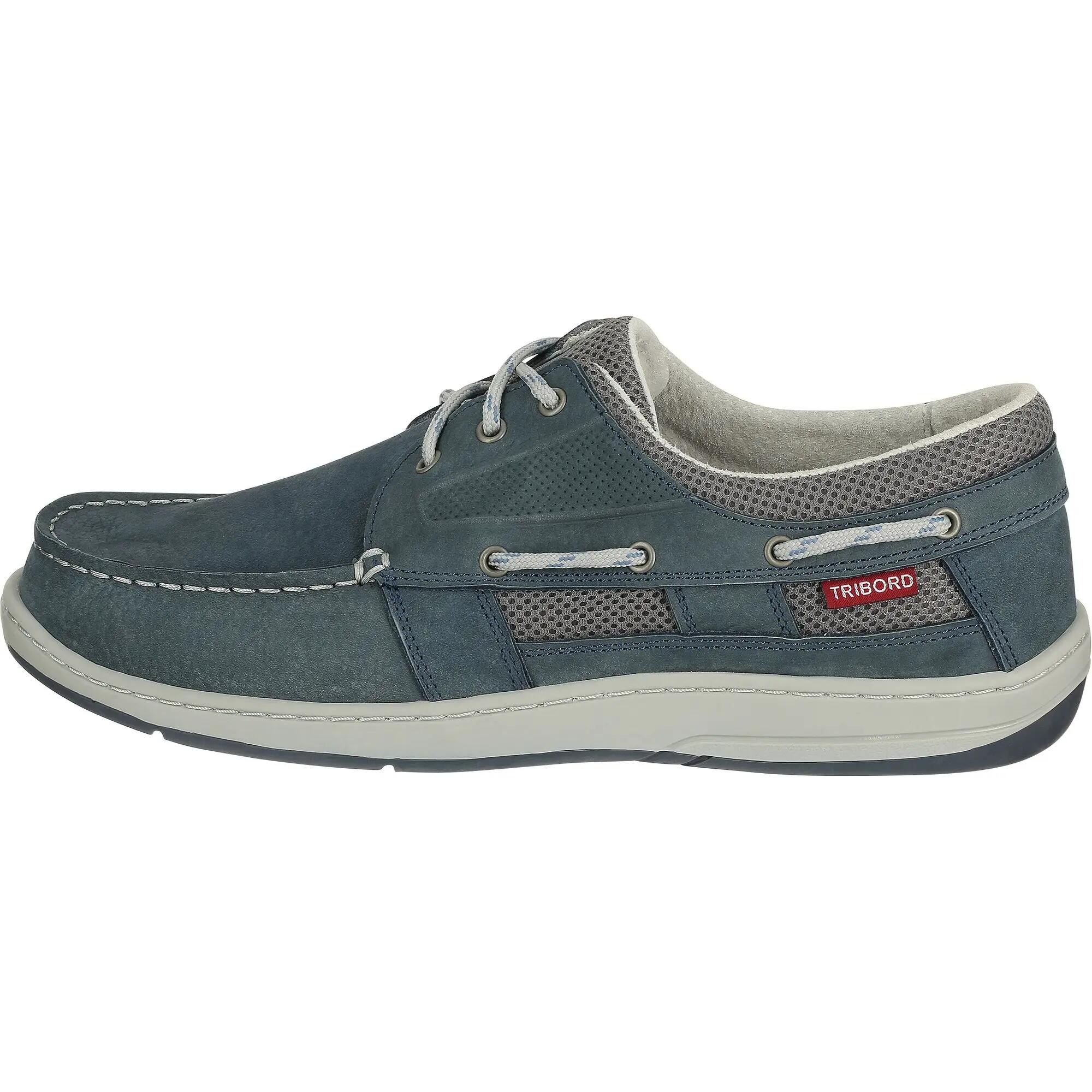 CLIPPER men's boat shoes - denim blue 8/10