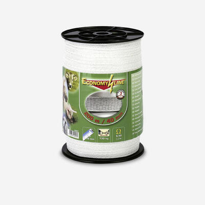 Nastro recinto equitazione bianco 40 mm X 200 m