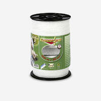 Ruban pour clôture équitation ECONOMY blanc - largeur 40 mm X 200 m