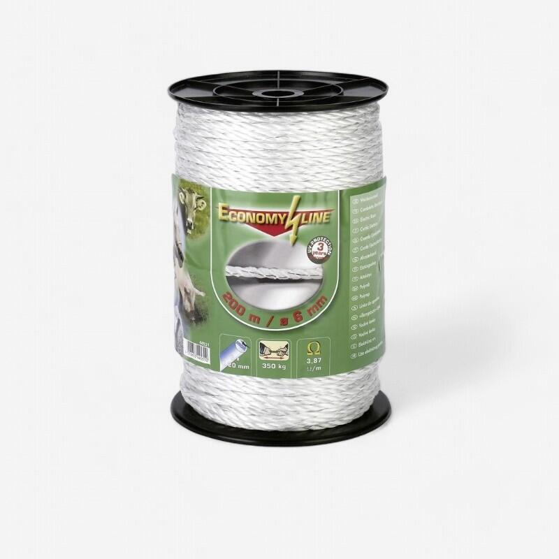 Lint voor paardenomheining - diameter van 6 mm x 200 m
