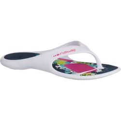 TONGS NATATION TONGGA FEMME BLANC SPLASH