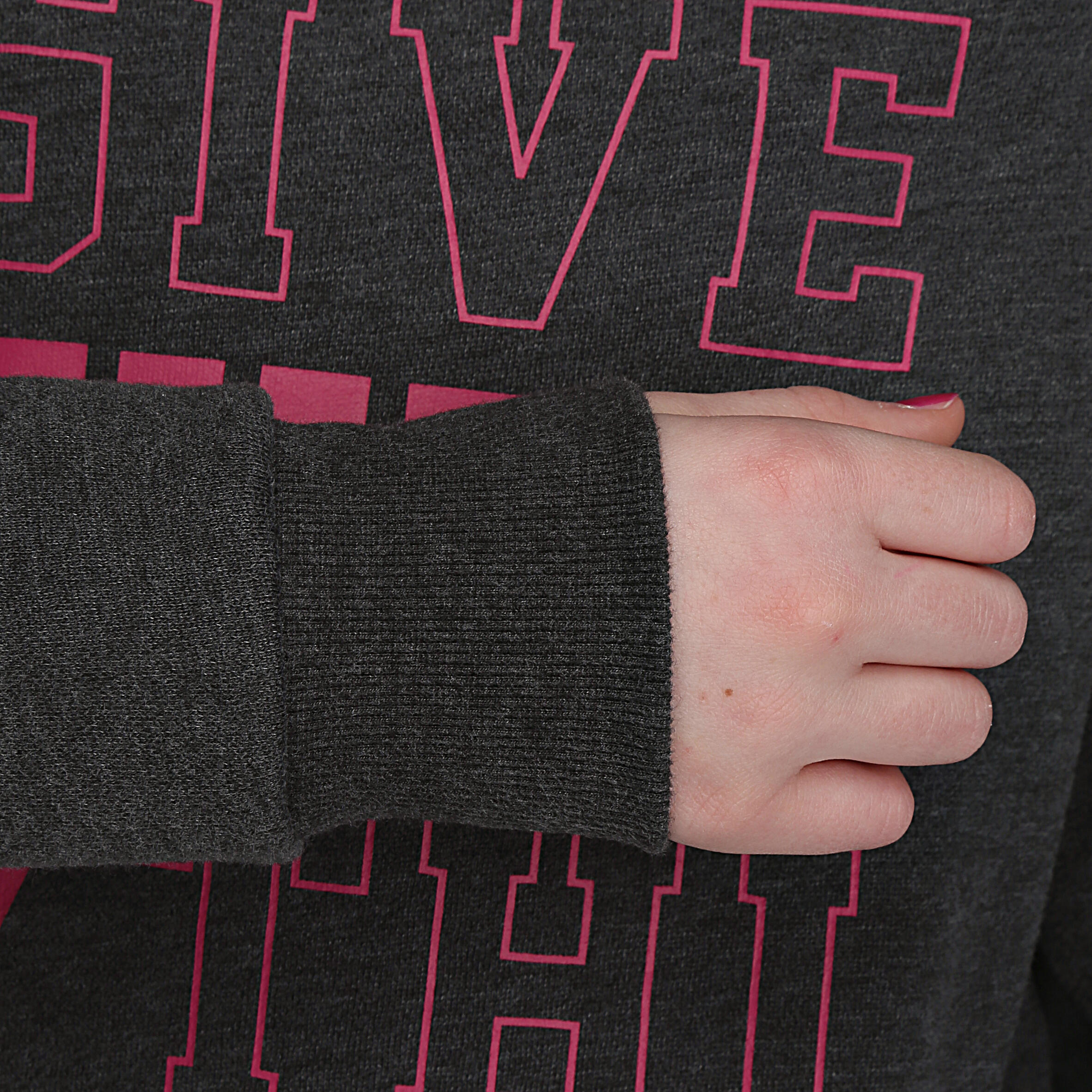 Girls' Gym Sweatshirt - Grey 8/14