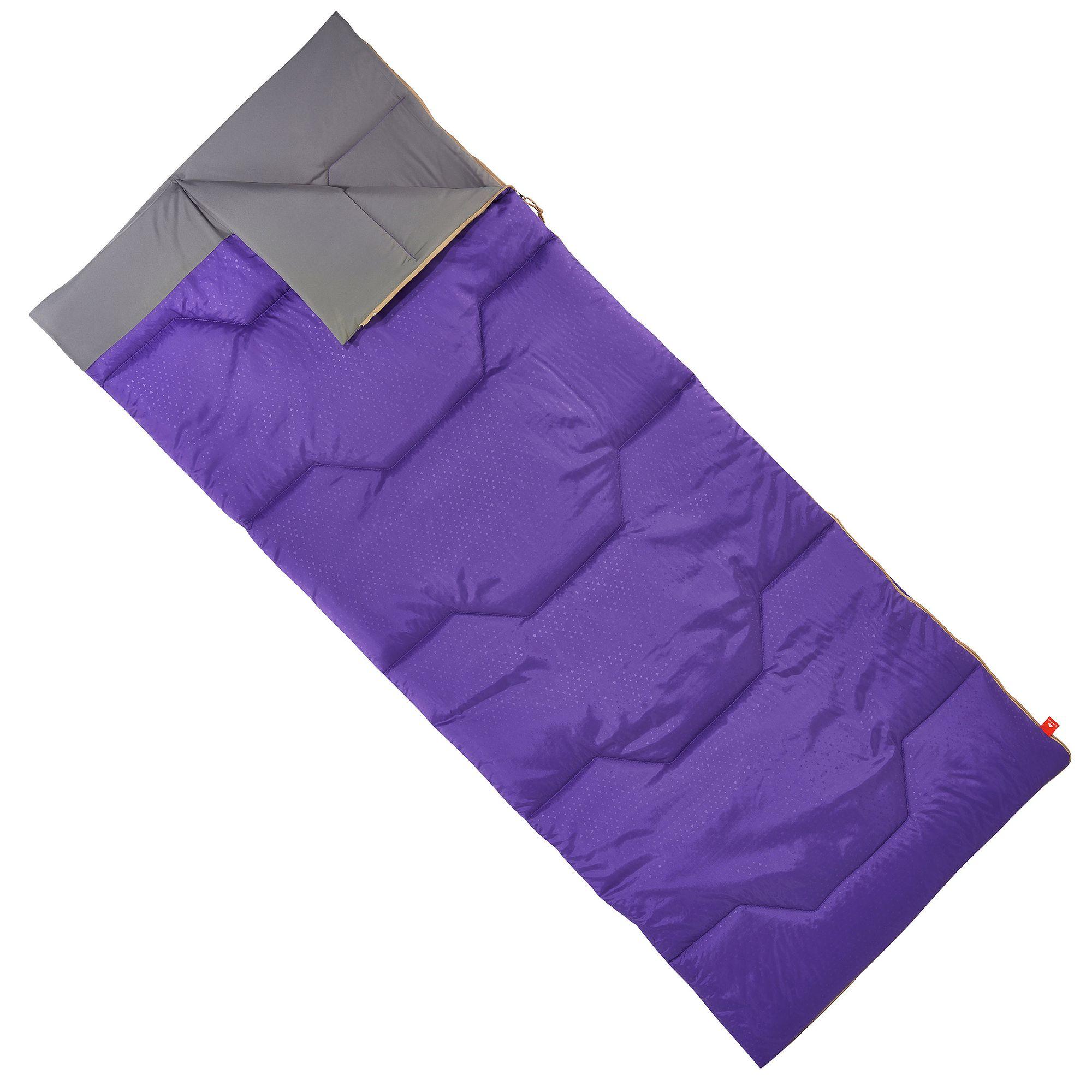 Arpenaz 15° Camping Sleeping Bag - Purple 5/9