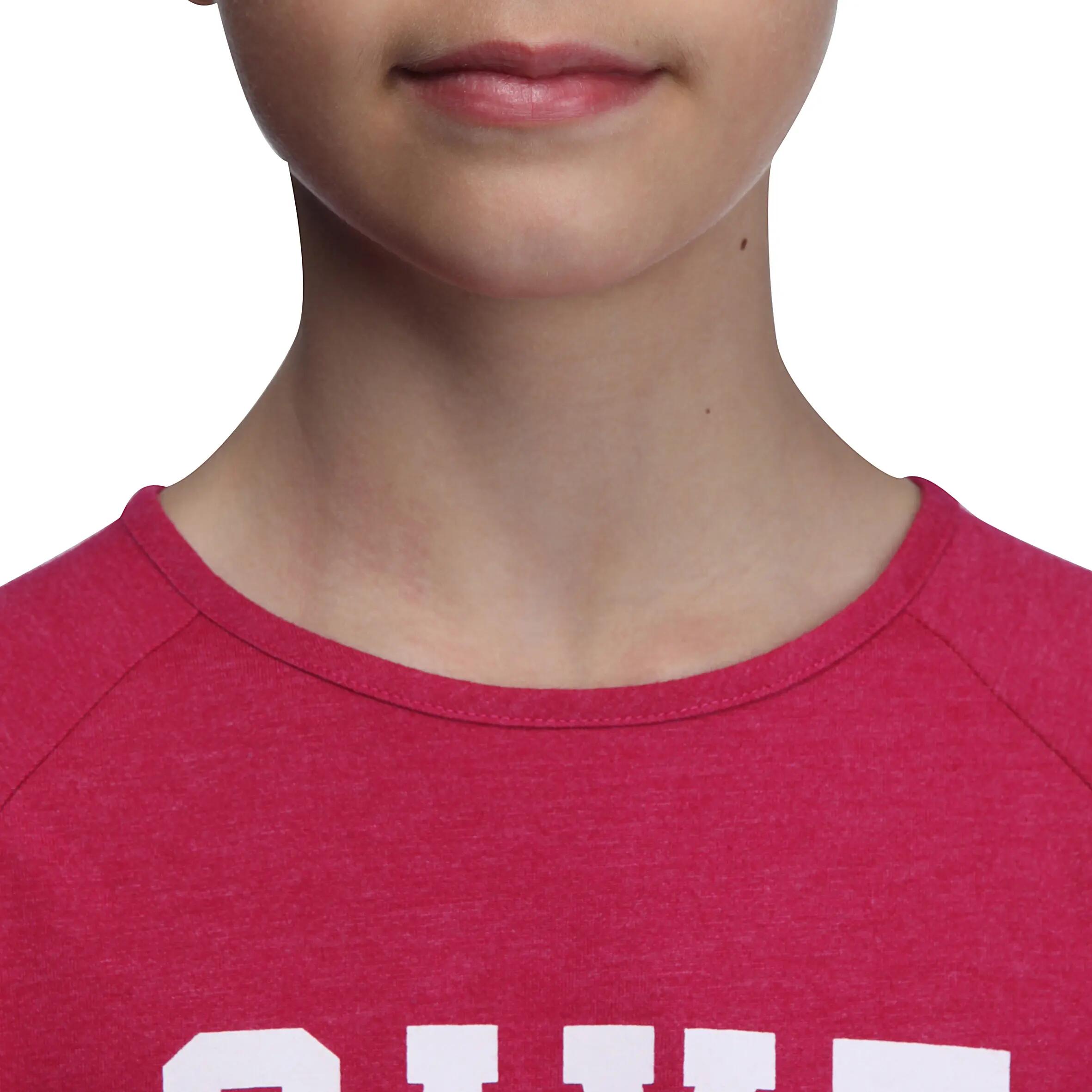 Girls' Gym Long-sleeved T-shirt - Pink 6/10