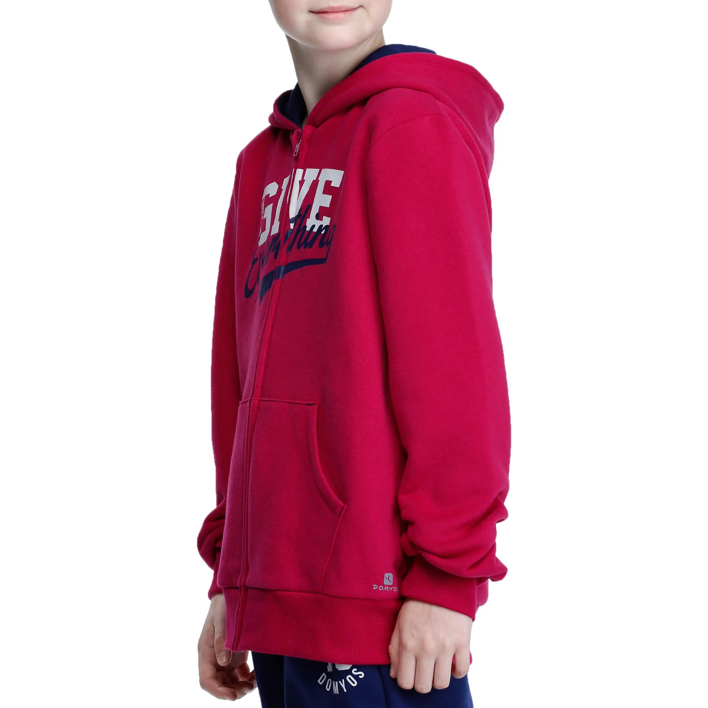 Comfort Girls' Zip-Up Fitness Jacket - Pink 5/14