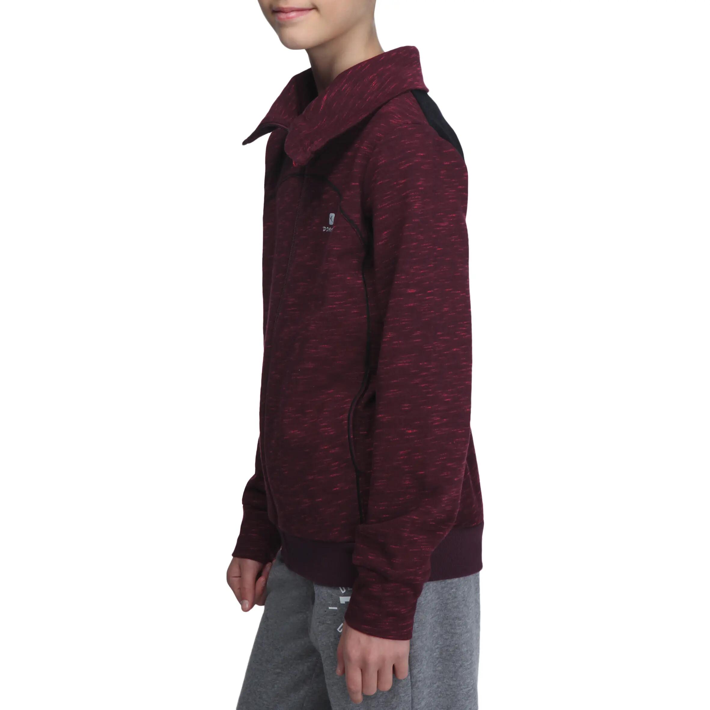 Girls' Gym French Terry Jacket - Purple 5/16