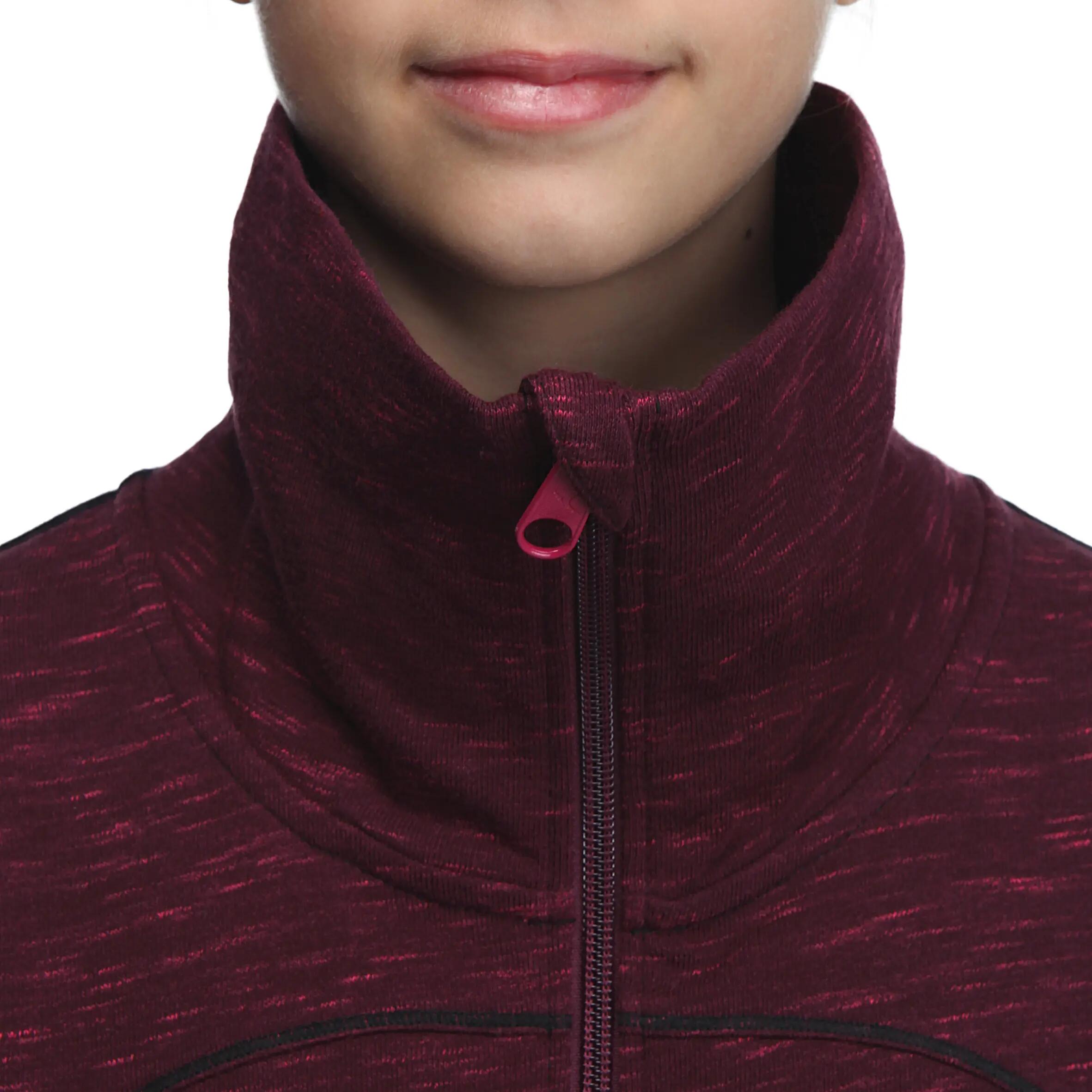 Girls' Gym French Terry Jacket - Purple 7/16