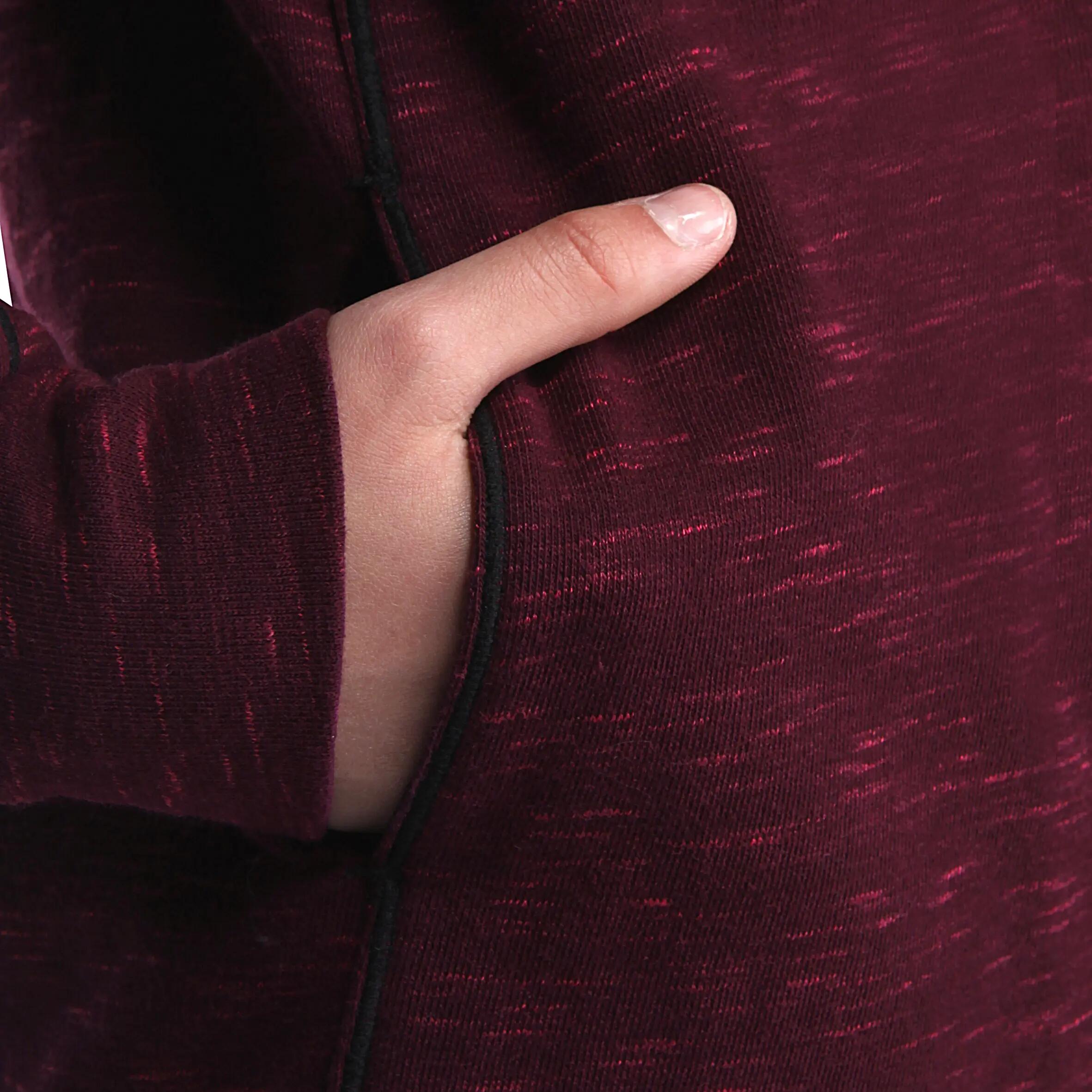 Girls' Gym French Terry Jacket - Purple 10/16
