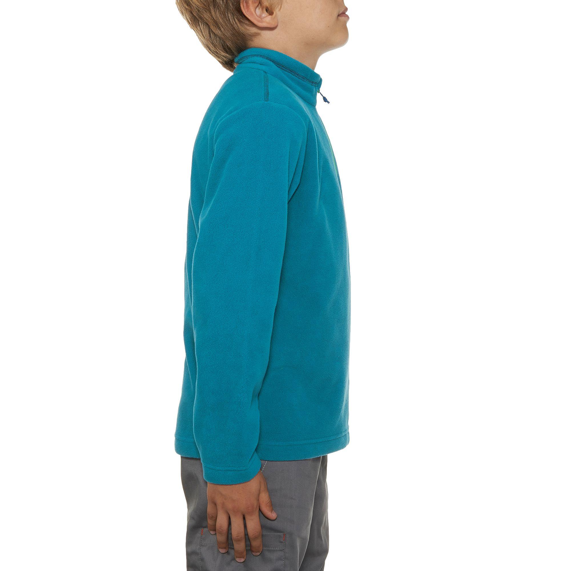 HIKE 100 Boys' Hiking Fleece - Blue 8/12