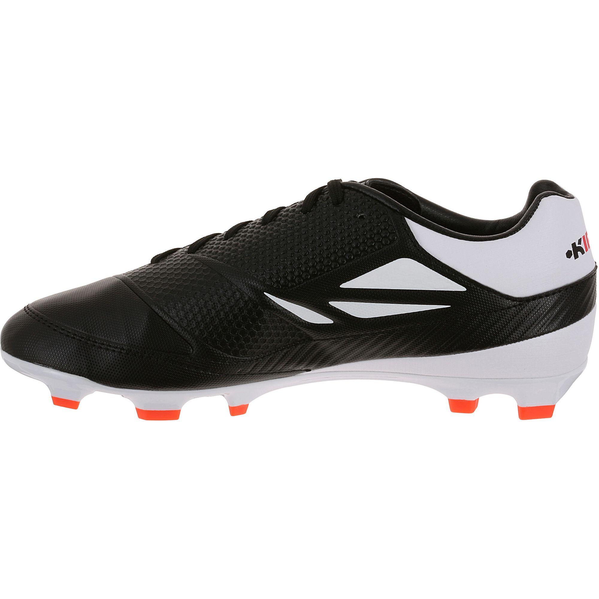 Skill 500 FG Junior Rugby Boots - Black/White 3/9