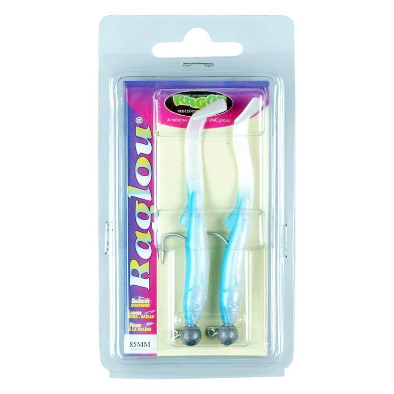 Δόλωμα Raglou spid 8.5cm μπλε λευκό x2 για ψάρεμα στη θάλασσα
