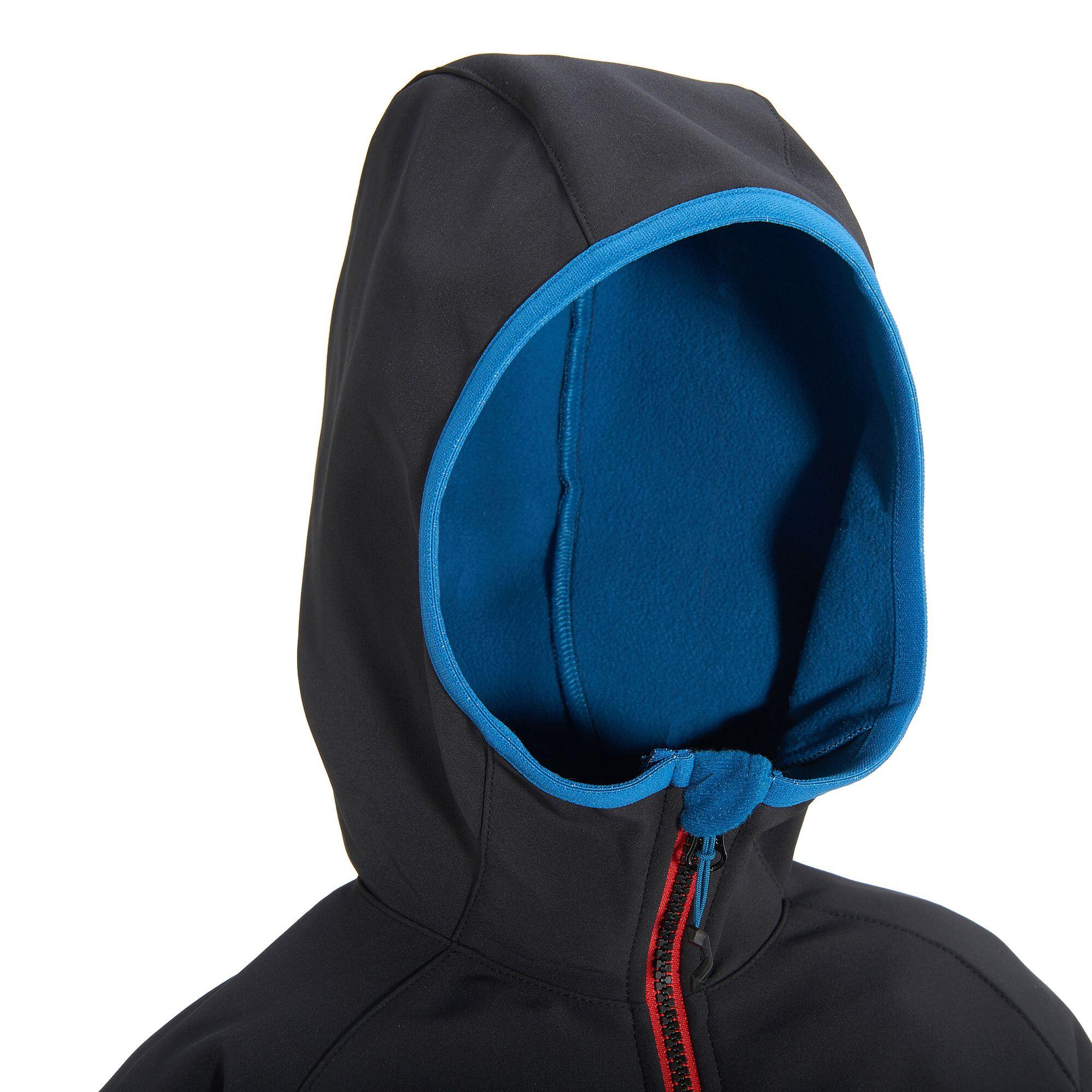 Hike 900 Boy's Softshell Hiking Jacket - Black 3/13