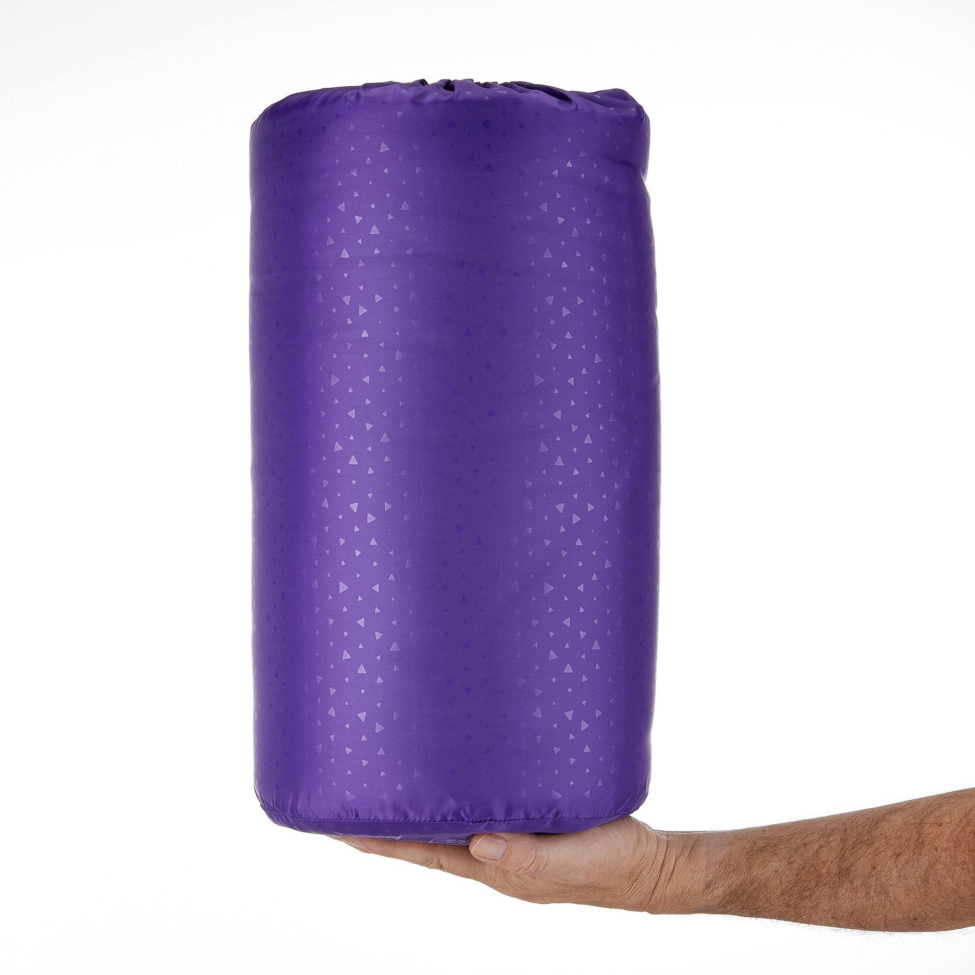 Arpenaz 15° Camping Sleeping Bag - Purple 2/9