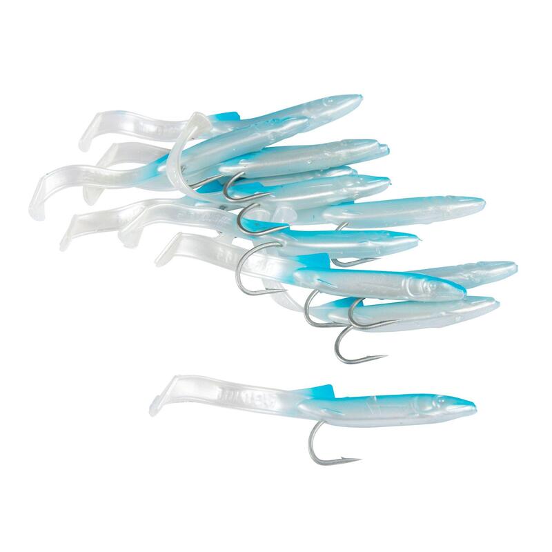 Softbait voor zeevissen Pearl blauw 6,5 cm x12