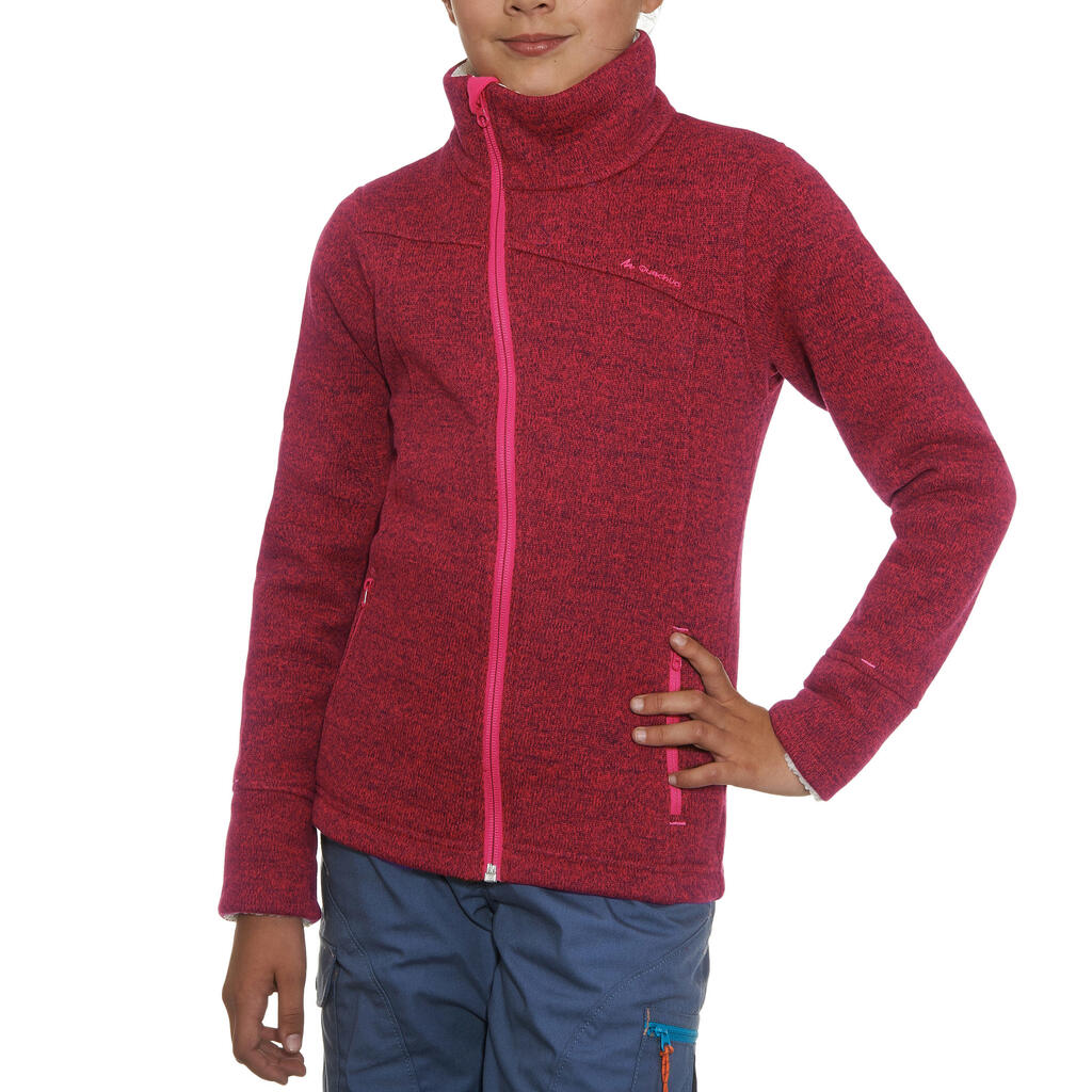 Pullover Arpenaz 500 Kinder rot
