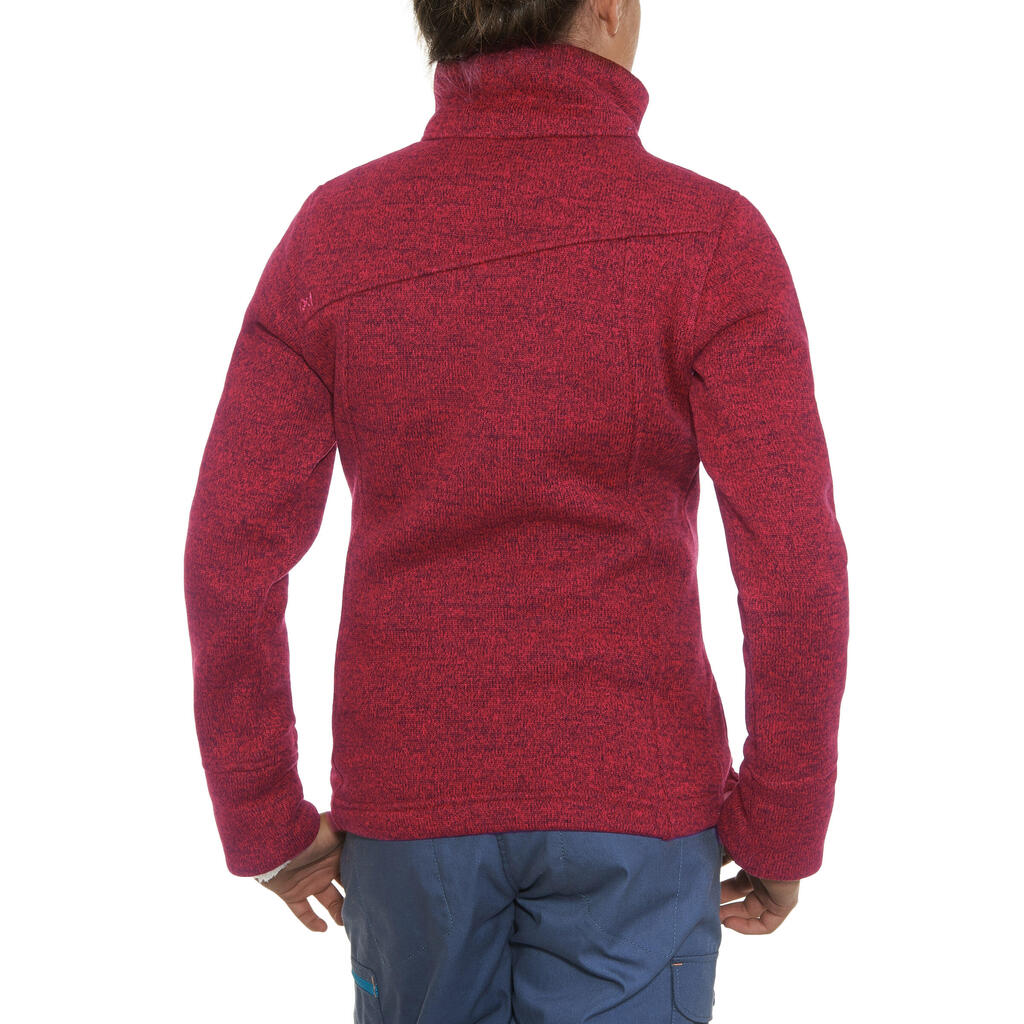 Pullover Arpenaz 500 Kinder rot