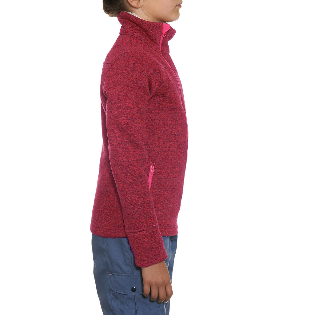 Pullover Arpenaz 500 Kinder rot
