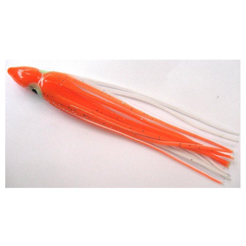 Flashmer Softbaits Voor Zeevissen Octopus 11 Cm Oranje X5 flashmer kopen in de aanbieding