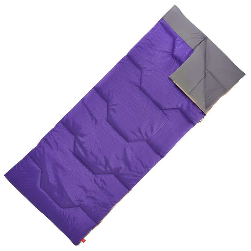 QUECHUA Arpenaz 15° Camping Sleeping Bag Purple Decathlon
