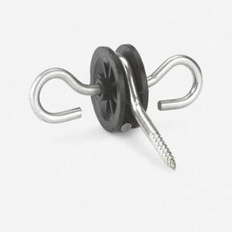 Isolateurs équitation double ancrage fil et cordelette pour porte de clôtures x6
