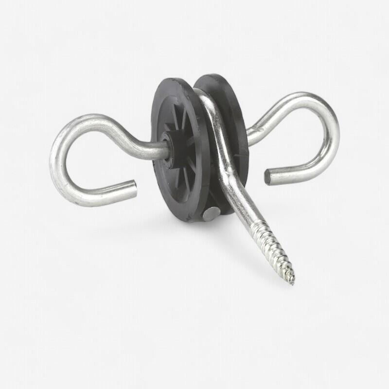 Isolateurs équitation double ancrage fil et cordelette pour porte de clôtures x6