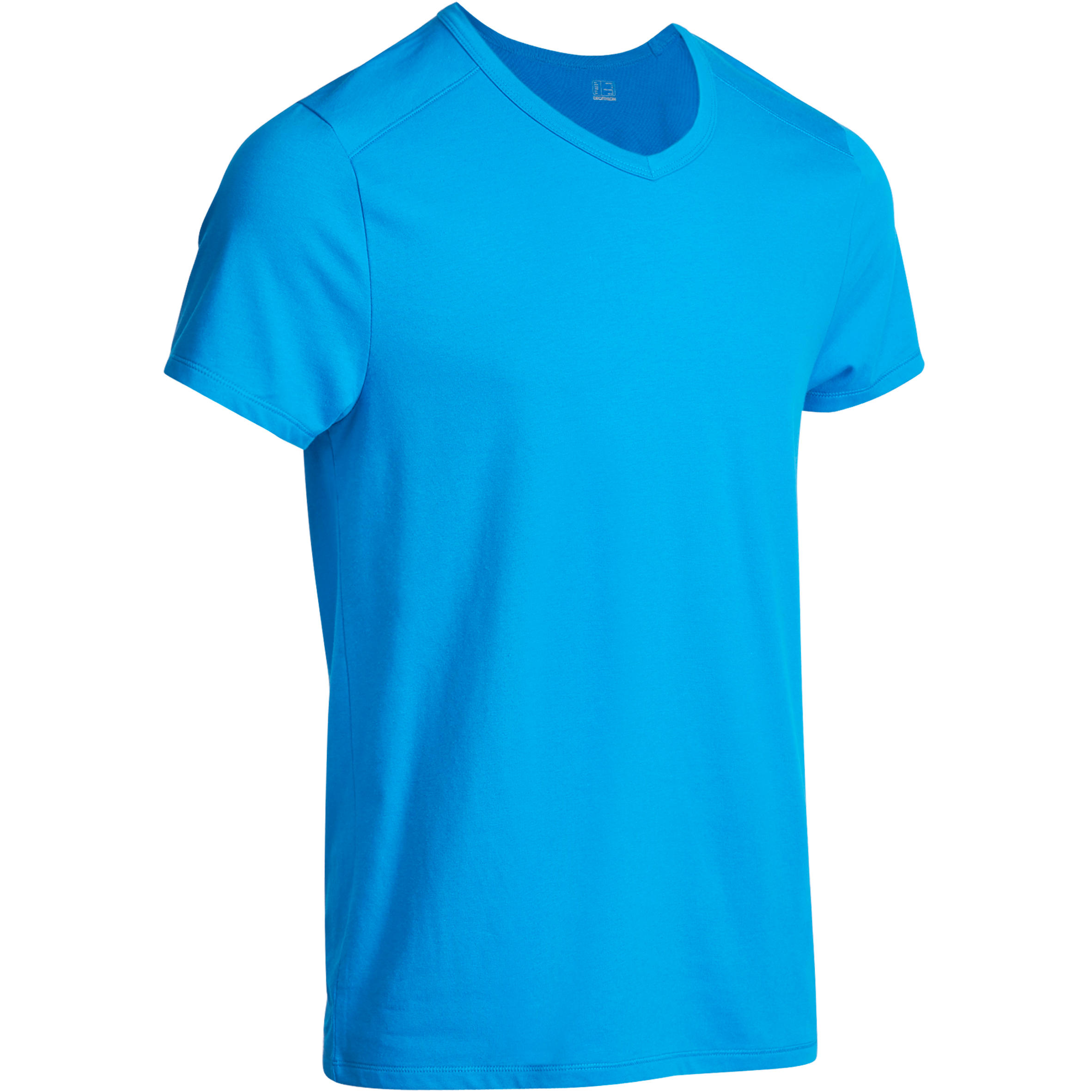 Active Short-Sleeved Slim-Fit Fitness T-Shirt - Light Blue 1/11
