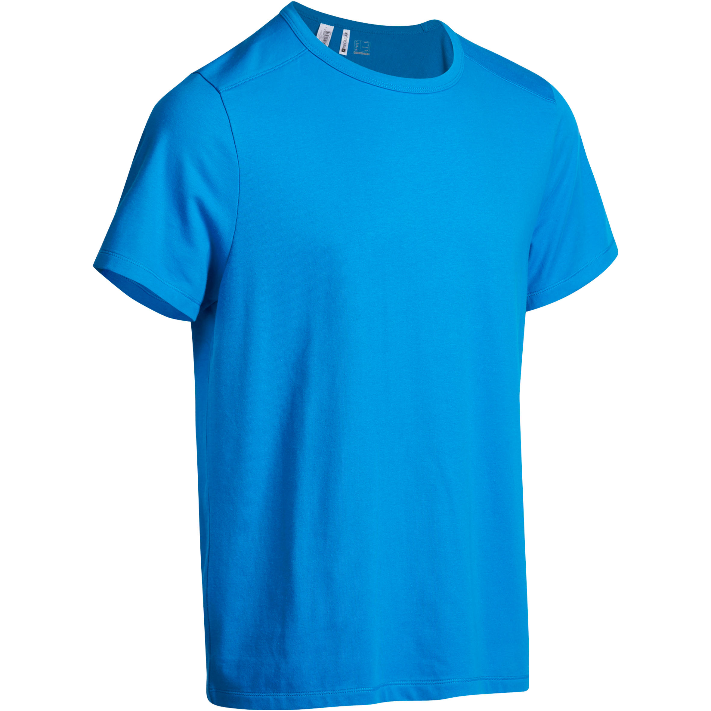 Active Short-Sleeved Regular-Fit Fitness T-Shirt - Light Blue 1/12