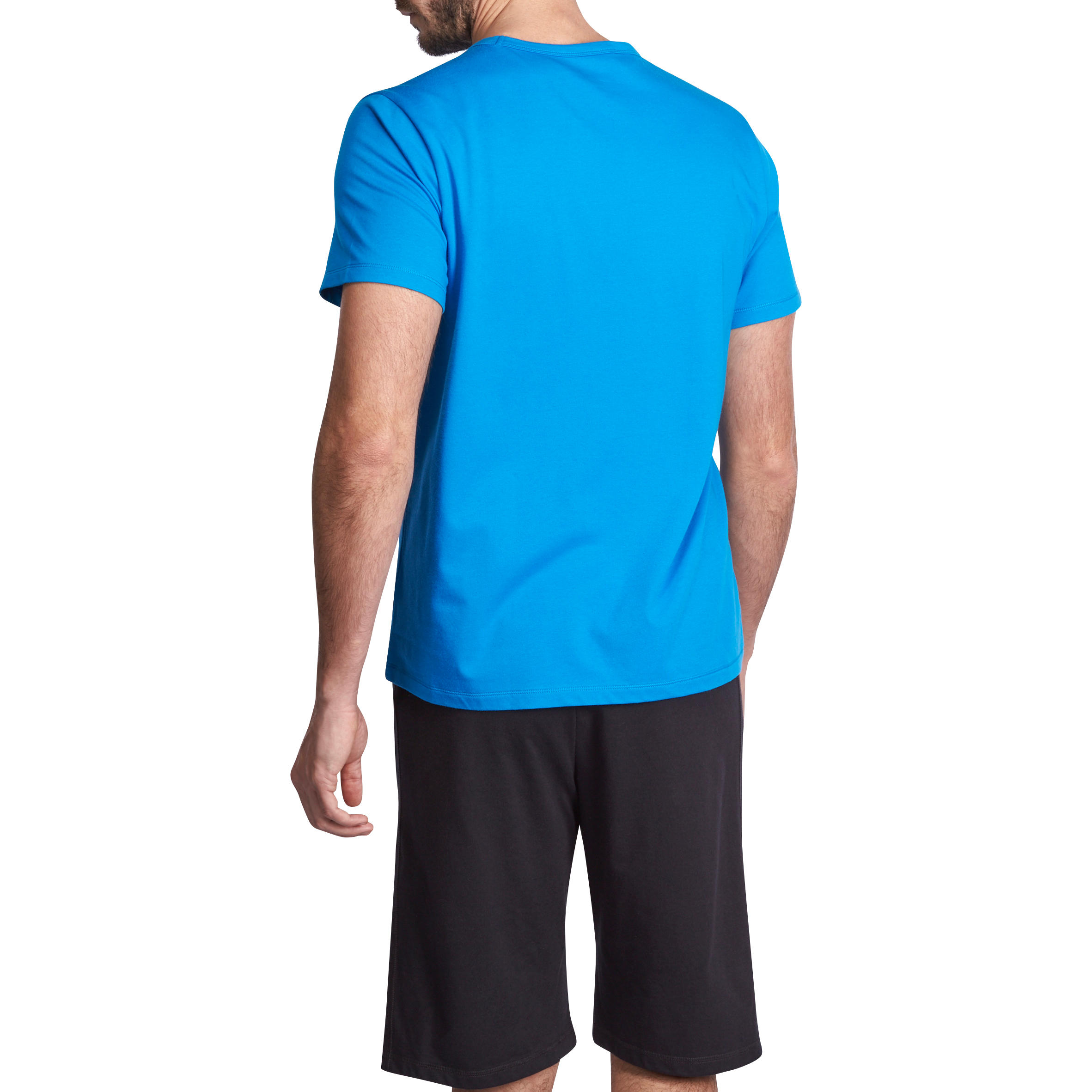 Active Short-Sleeved Regular-Fit Fitness T-Shirt - Light Blue 4/12