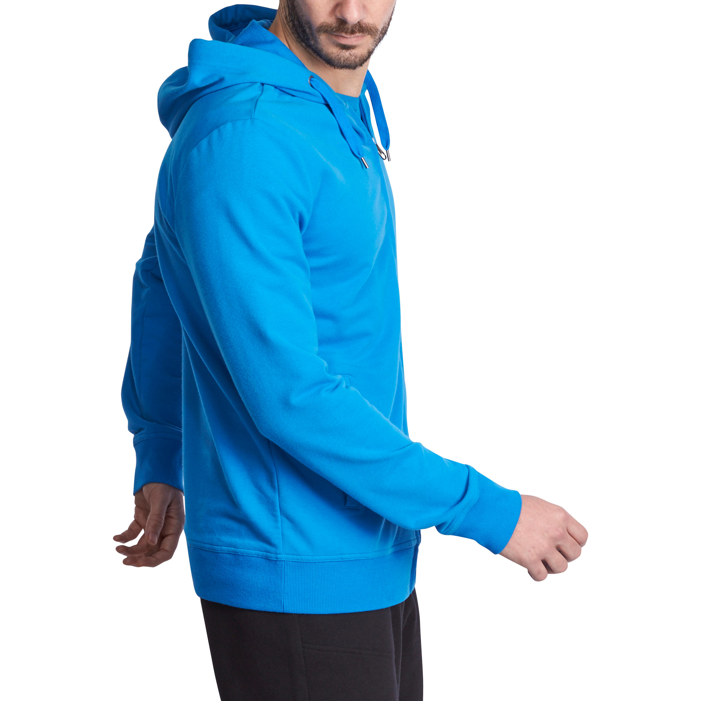 Fitness Hooded Jacket - Light Blue 3/12
