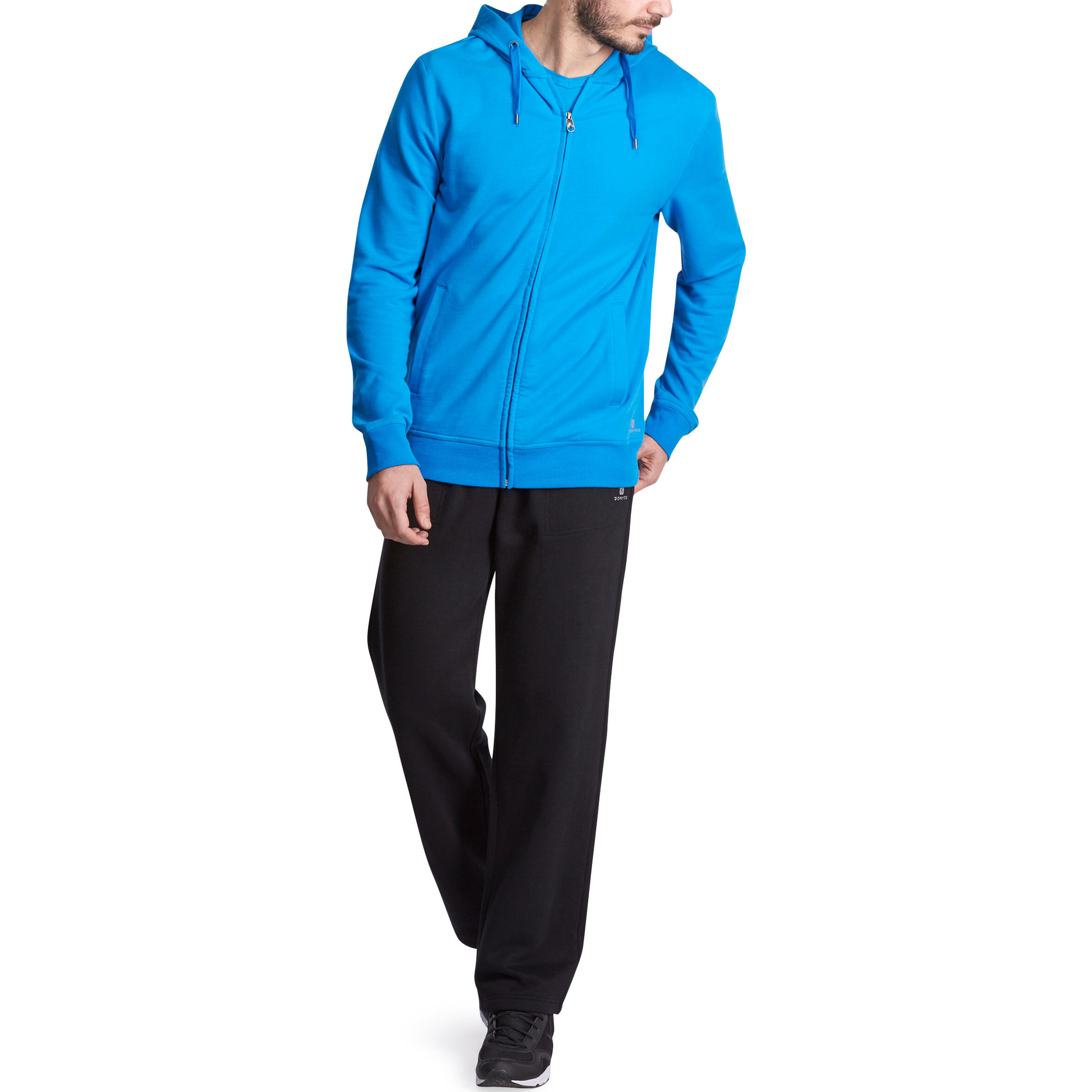 Fitness Hooded Jacket - Light Blue 12/12