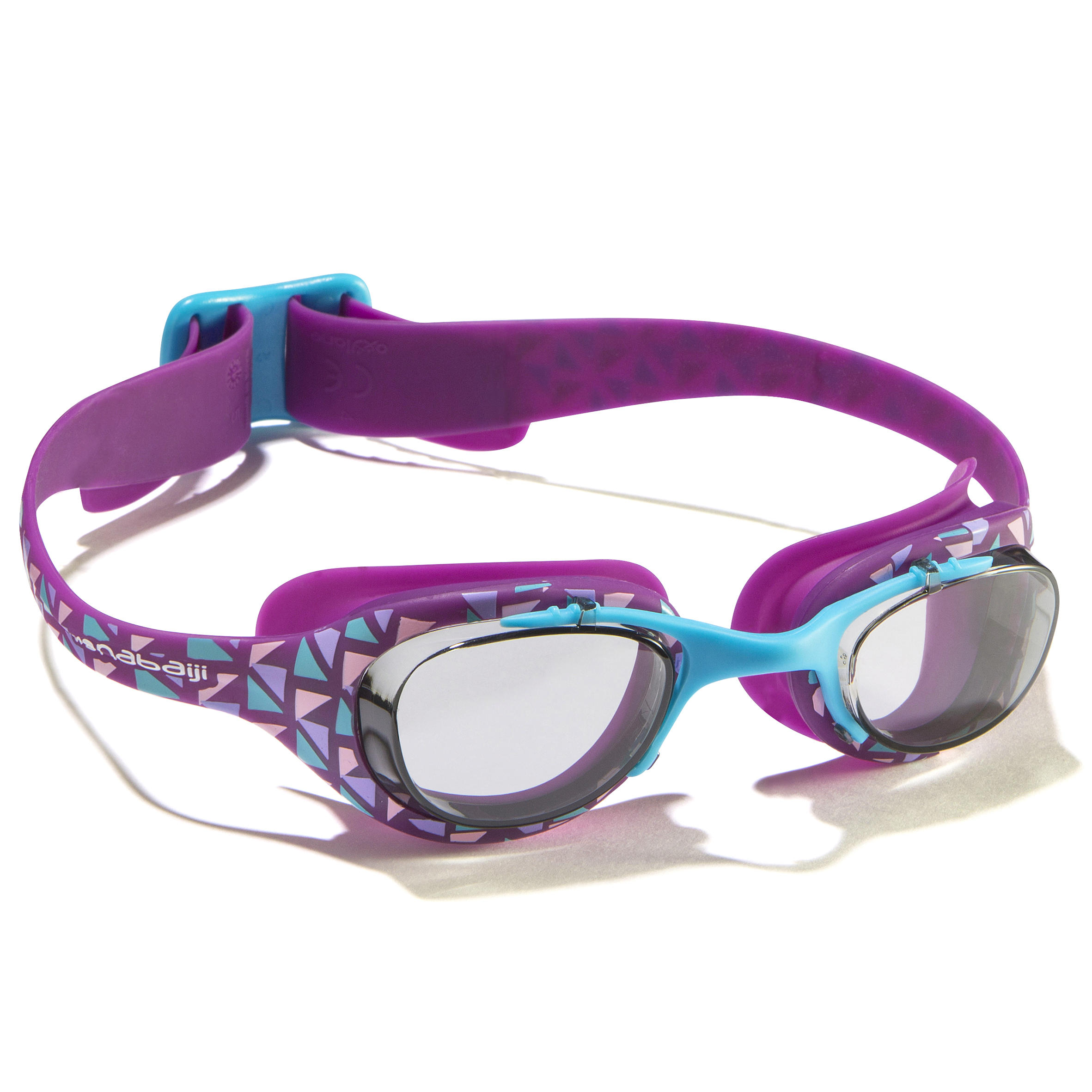 NABAIJI XBASE PRINT swimming goggles size L - Allside purple